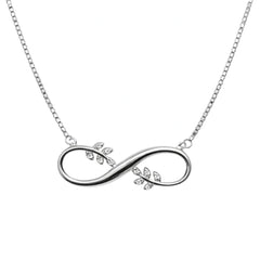 925 Sterling Silver Infinity Necklace