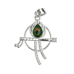 925 Sterling Silver Krishna Flute Pendant