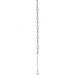 925 Sterling Silver Geometric Motif Bracelet for Women