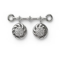 925 Silver Swirl Sparkle CZ Mangalsutra for Women