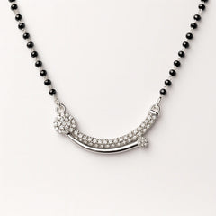 925 Silver Classic CZ Mangalsutra for Women