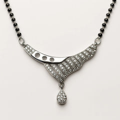 925 Silver Designer Drop CZ Mangalsutra for Women