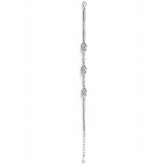 925 Sterling Silver Geometric Link Bracelet for Women