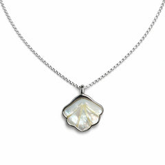 925 Sterling Silver Mother of Pearl Shell Pendant for Women