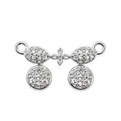 925 Sterling Silver CZ Double Drop Mangalsutra