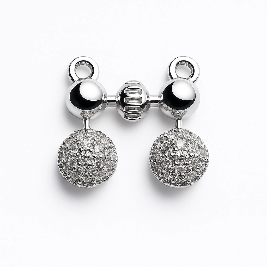 ChatGPT said:  925 Silver Sparkling Globe CZ Mangalsutra for Women