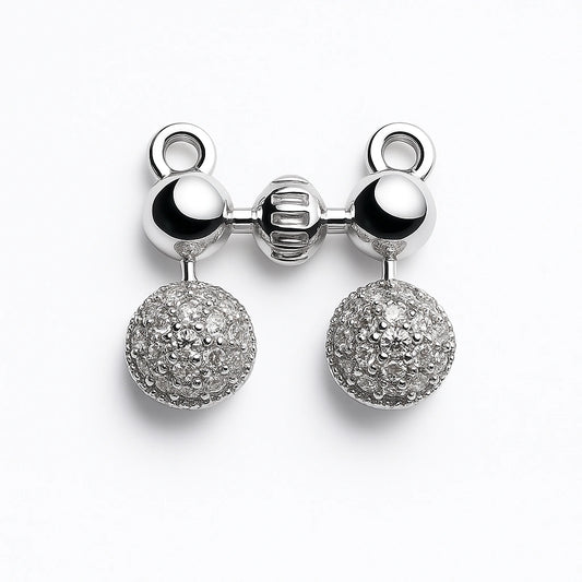 ChatGPT said:  925 Silver Sparkling Globe CZ Mangalsutra for Women