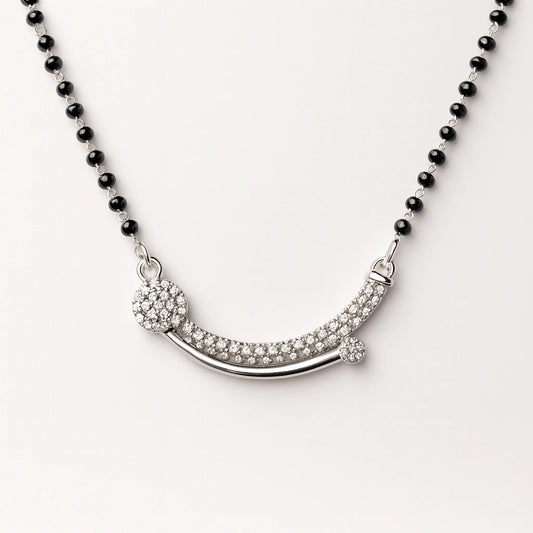 925 Silver Classic CZ Mangalsutra for Women