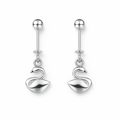 Silver Swan Drop Bugadi for Women