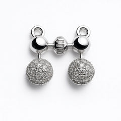 ChatGPT said:  925 Silver Sparkling Globe CZ Mangalsutra for Women